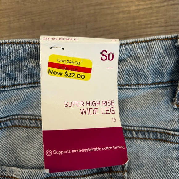 Super high rise wide leg jeans - Picture 2 of 2